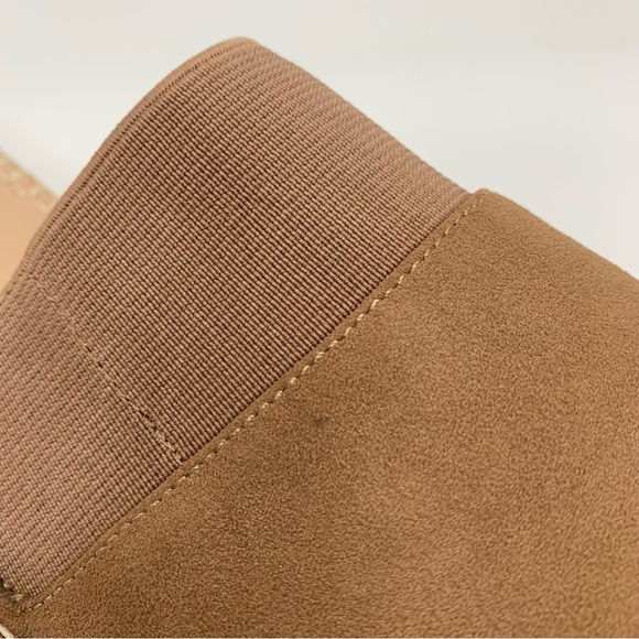 Adrienne Vittadini Arnie Tan Espadrille Flat Mule Sandal Faux Leather Size 9 - Picture 8 of 15